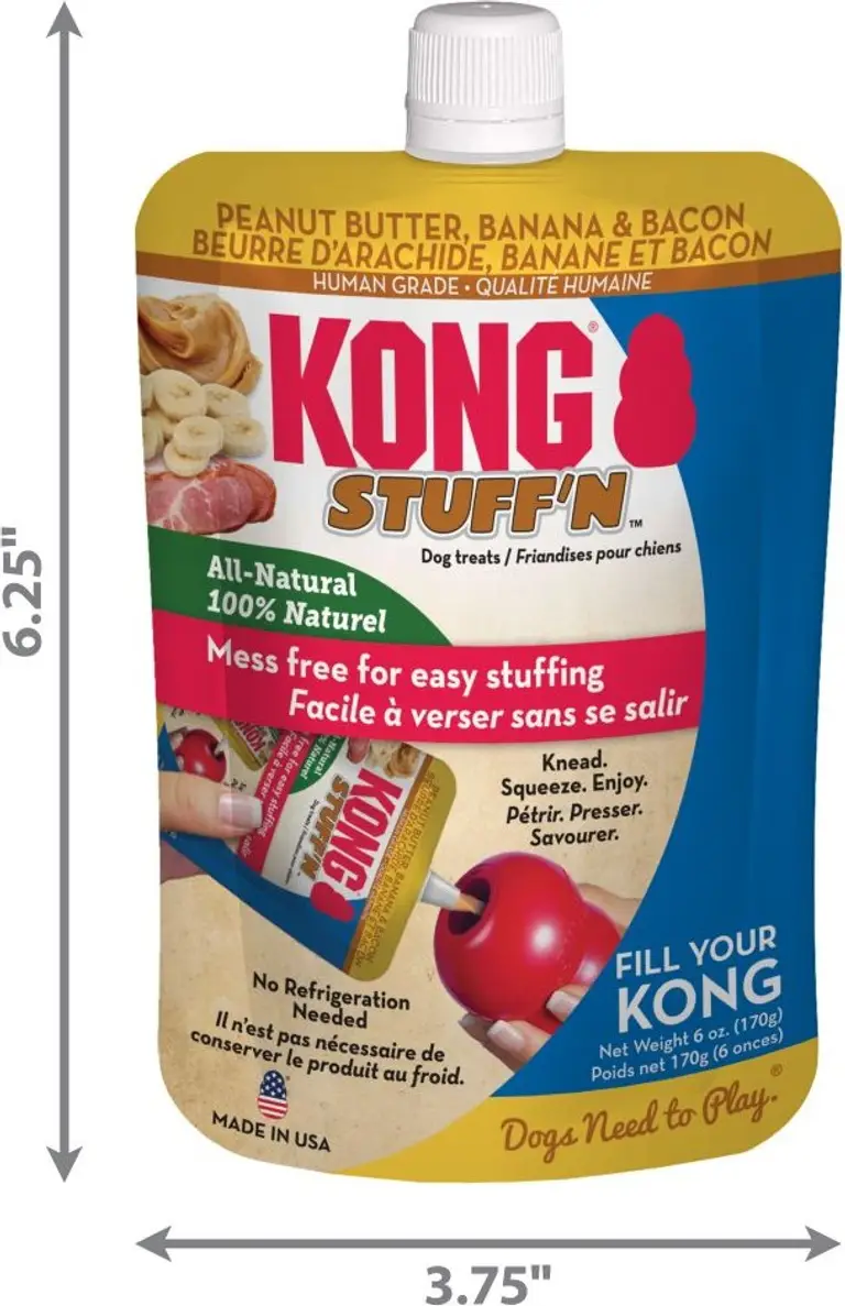 KONG Stuff'N All Natural Peanut Butter, Banana and Bacon for Dogs Photo 3