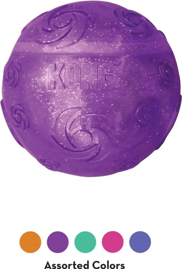 Kong Squeezz Crackle Ball Dog Toy Photo 3