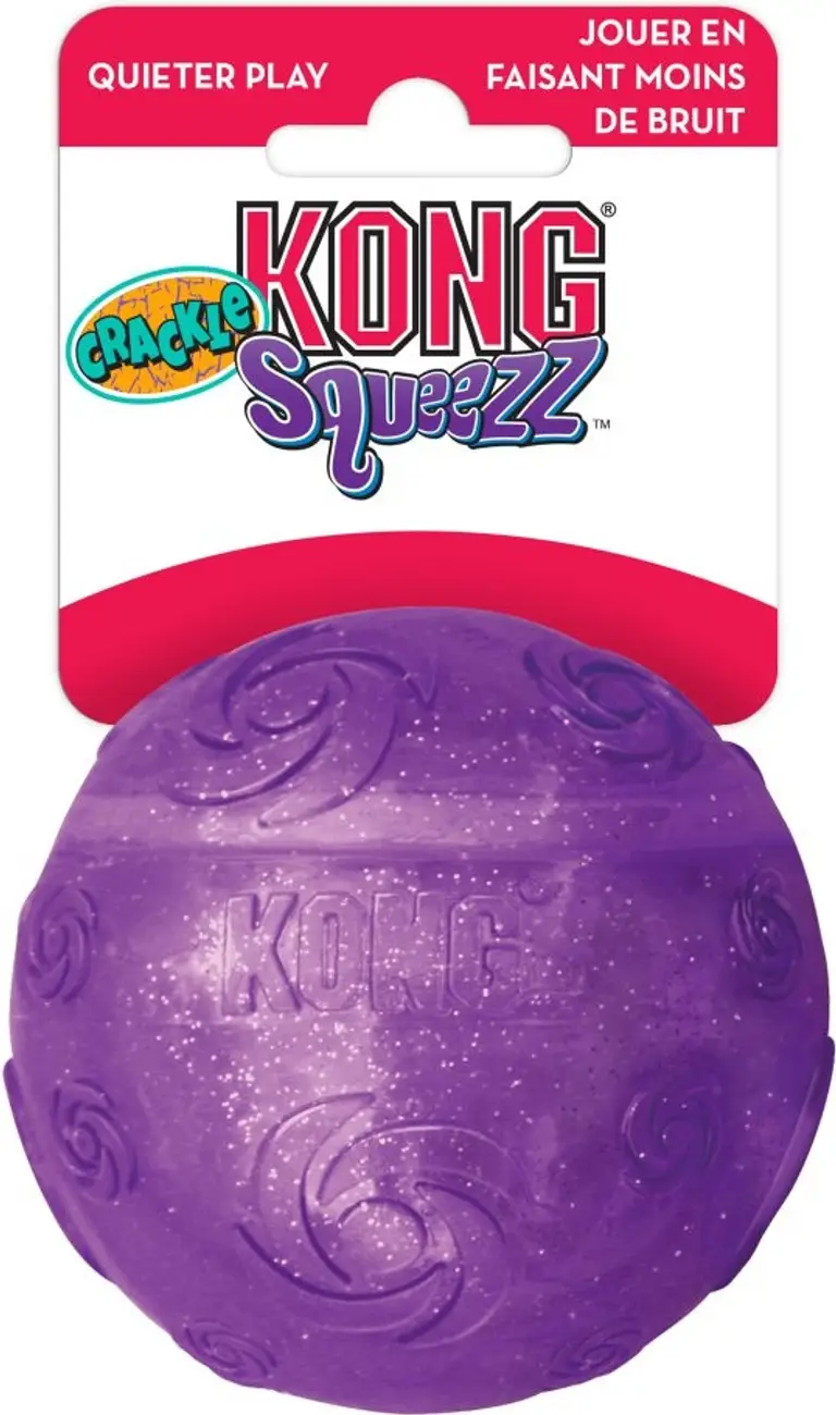 Kong Squeezz Crackle Ball Dog Toy Photo 1