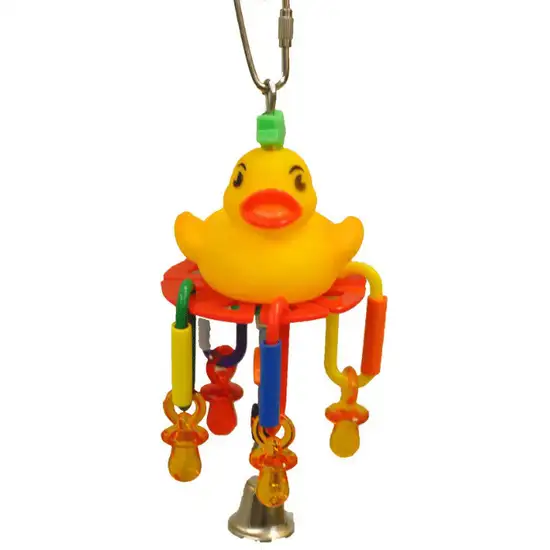 AE Cage Company Happy Beaks Lucky Rubber Ducky Bird toy Photo 1