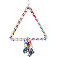Photo of AE Cage Company Happy Beaks Triangle Cotton Rope Swing for Birds
