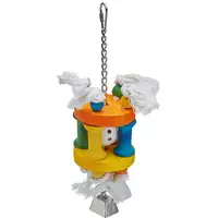Photo of AE Cage Company Happy Beaks Wiffle Ball in Solitude Assorted Bird Toy
