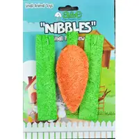 Photo of AE Cage Company Nibbles Carrot and Celery Loofah Chew Toys
