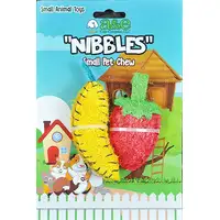 Photo of AE Cage Company Nibbles Strawberry and Banana Loofah Chew Toys