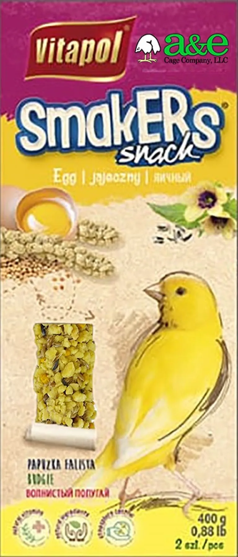 AE Cage Company Smakers Canary Egg Treat Sticks Photo 1