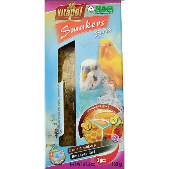AE Cage Company Smakers Parakeet Variety Treat Sticks Photo 1