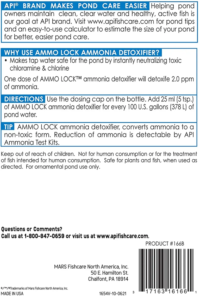 API Ammo Lock Ammonia Detoxifier for Ponds Photo 2