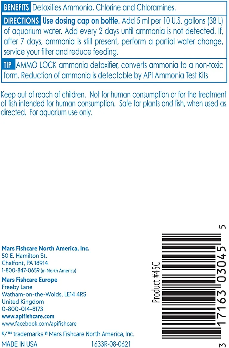 API Ammo Lock Detoxifies Aquarium Ammonia Photo 2