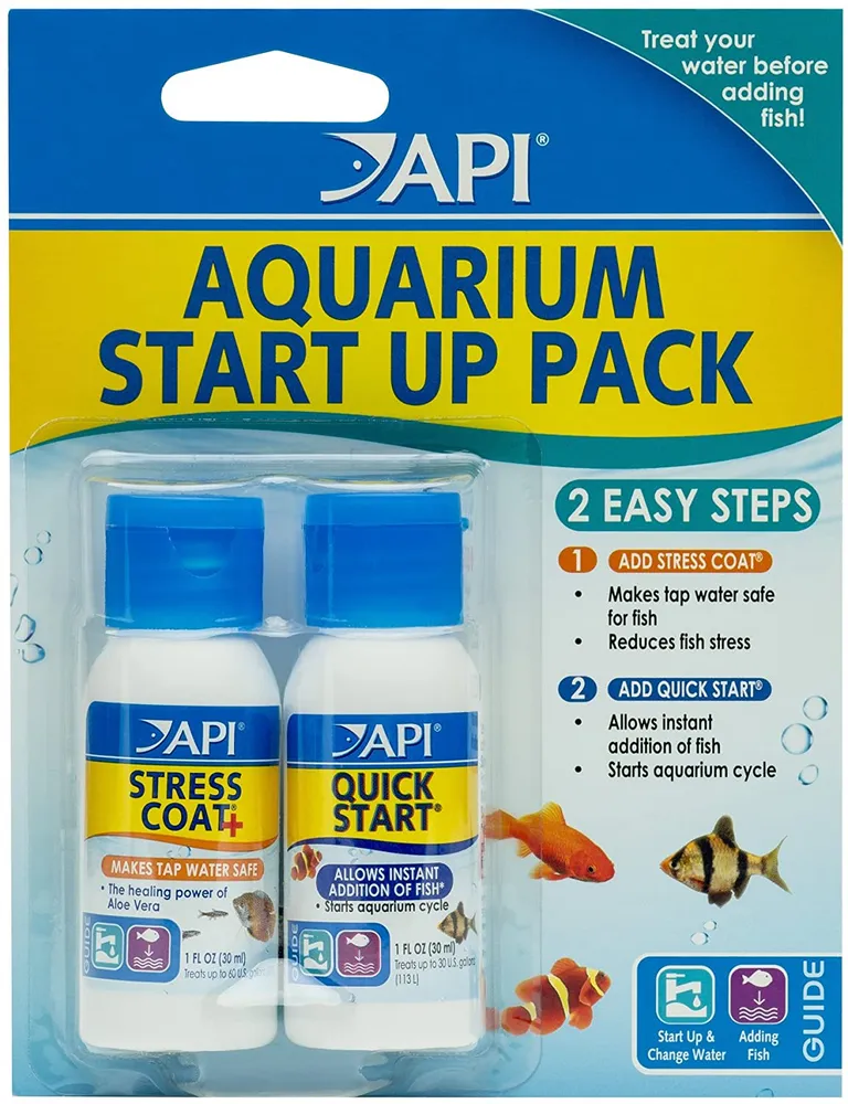 API Aquarium Start Up Pack Stress Coat + and Quick Start Photo 1