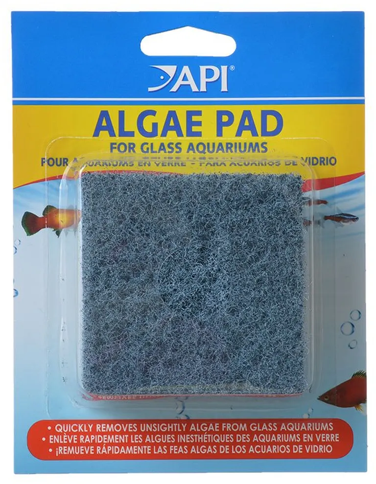 API Doc Wellfishs Hand Held Algae Pad for Glass Aquariums Photo 1