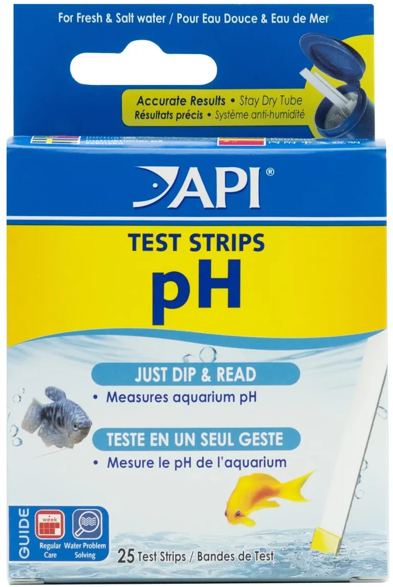 API pH Test Strips for Freshwater and Saltwater Aquariums Photo 1