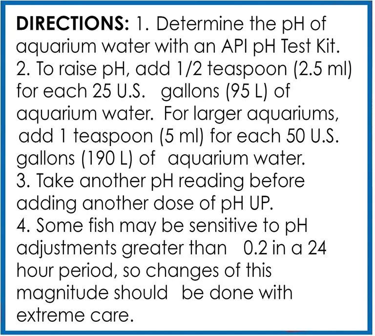 API pH Up Raises Aquarium pH for Freshwater Aquariums Photo 2