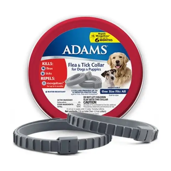 Adams Flea and Tick Collar for Dogs and Puppies Photo 1