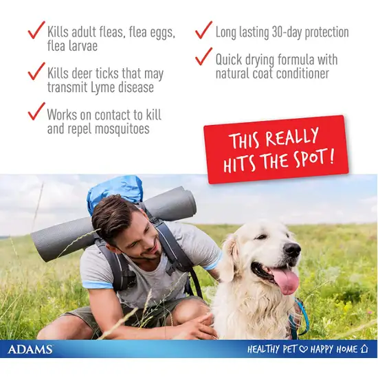 Adams Flea and Tick Prevention Spot On For Dogs 61 to 150 lbs X Large 3 Month Supply Photo 2