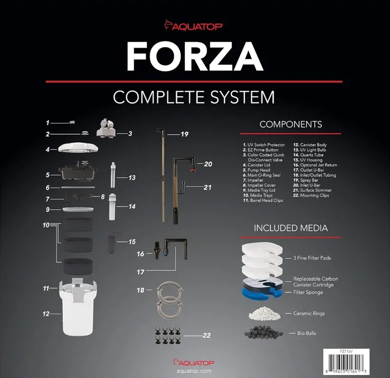Aquatop Forza UV Canister Filter with Sterilizer Photo 2