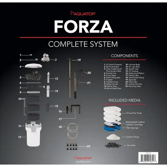 Aquatop Forza UV Canister Filter with Sterilizer Photo 2