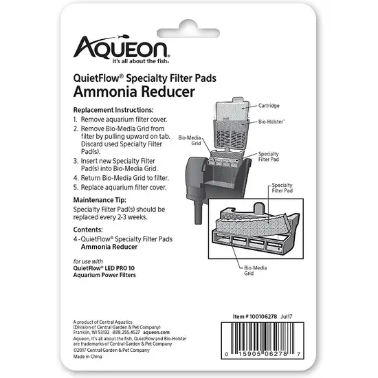 Aqueon Ammonia Reducer for QuietFlow LED Pro Power Filter 10 Photo 2