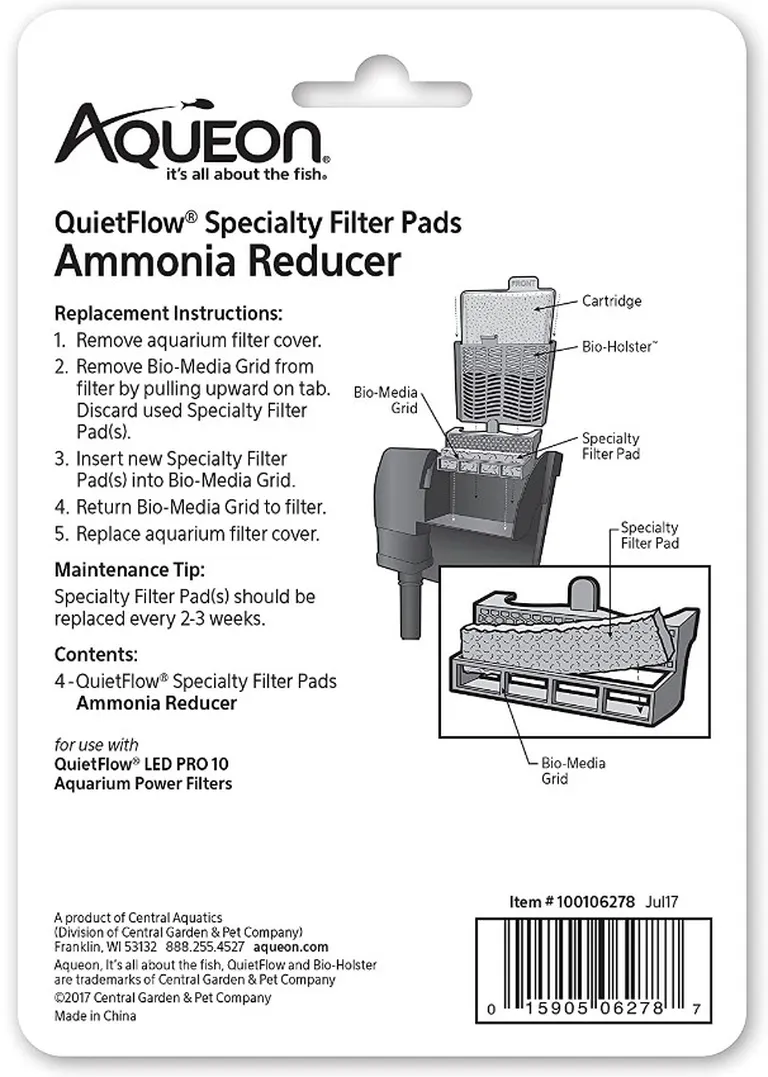 Aqueon Ammonia Reducer for QuietFlow LED Pro Power Filter 10 Photo 2
