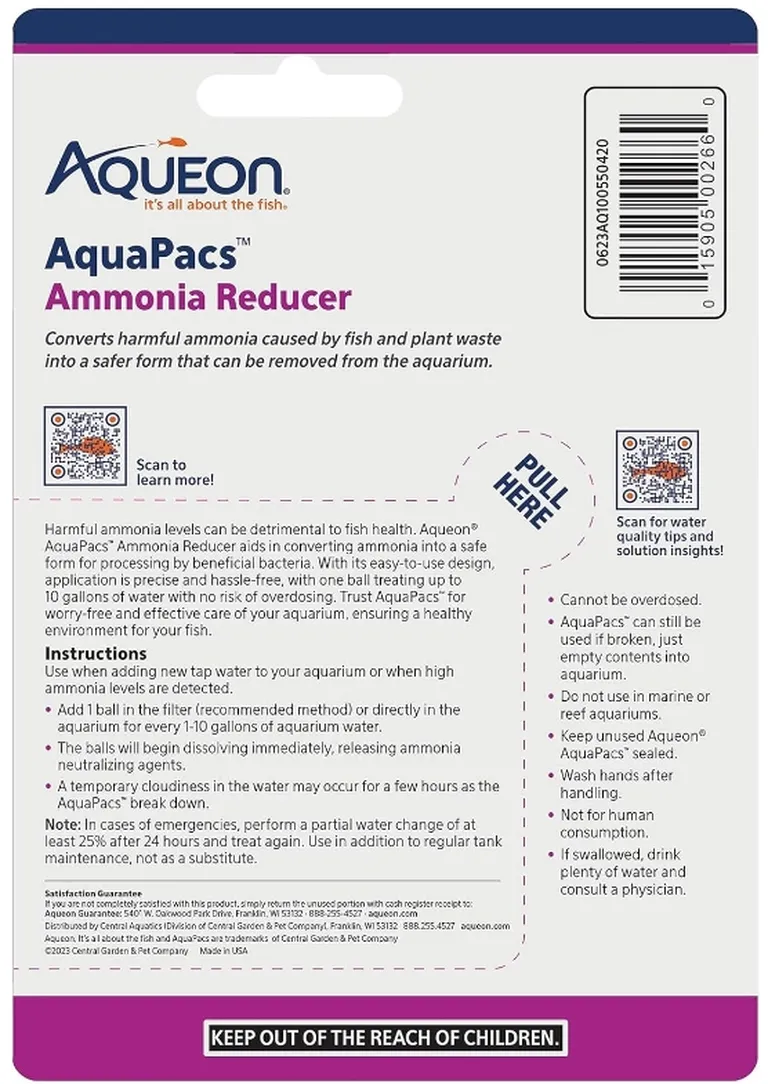 Aqueon AquaPacs Ammonia Reducer Photo 1