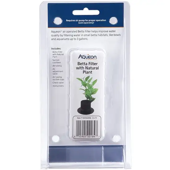 Aqueon Betta Filter with Natural Plant Photo 2