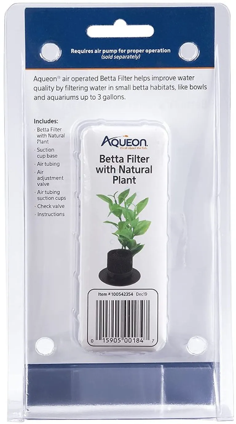 Aqueon Betta Filter with Natural Plant Photo 2