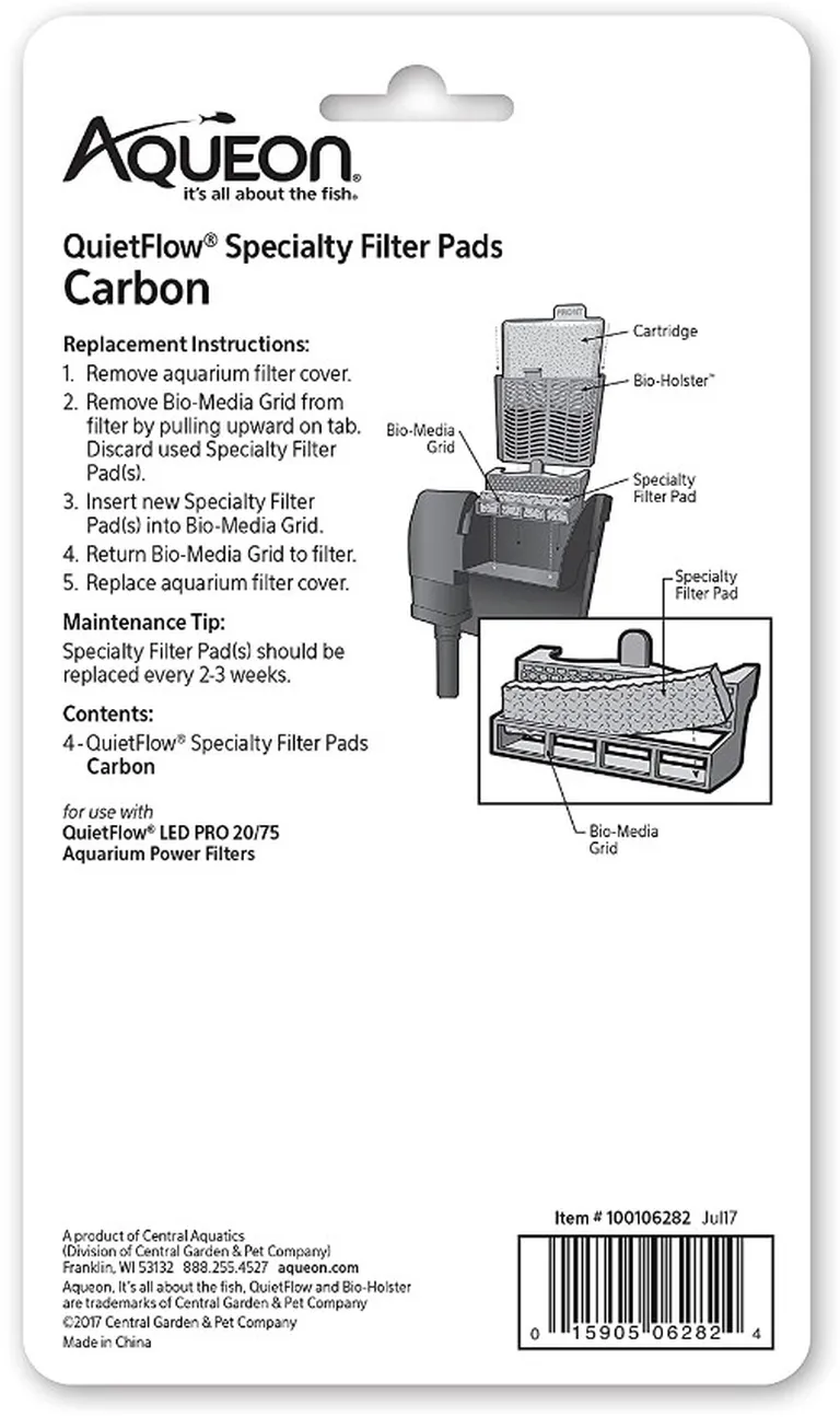 Aqueon Carbon for QuietFlow LED Pro Power Filter 20/75 Photo 2