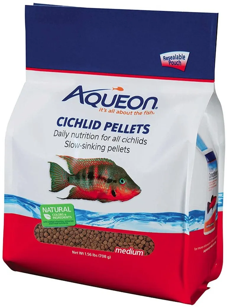 Aqueon Cichlid Food Medium Pellets Slow Sinking Pellets Photo 1