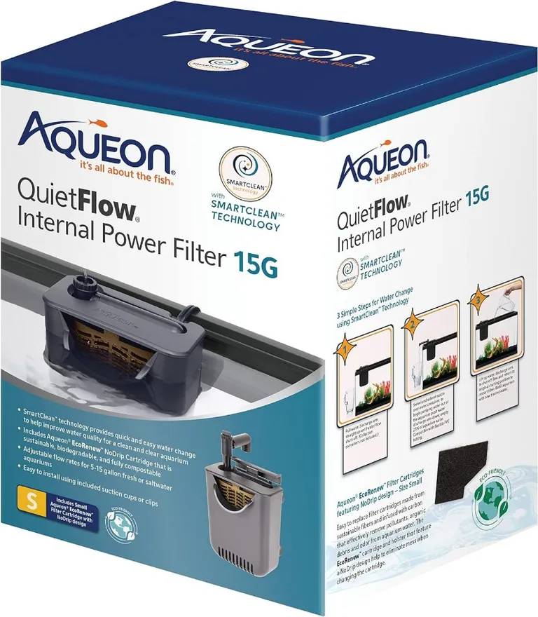 Aqueon QuietFlow SmartClean Internal Power Filter Photo 1