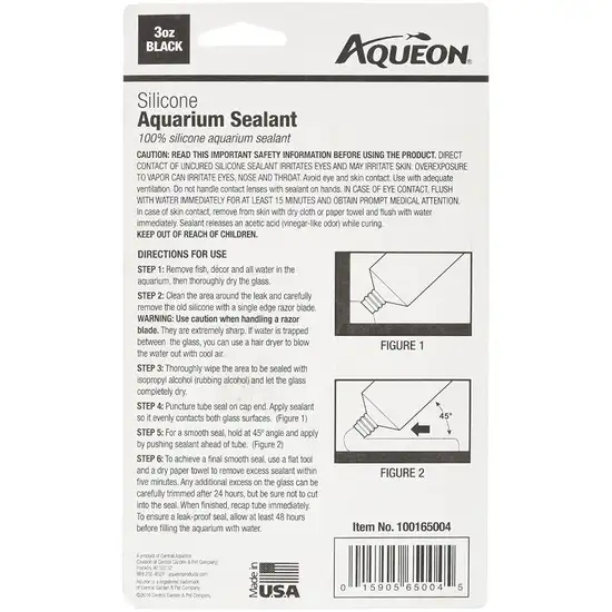 Aqueon Silicone Aquarium Sealant Black Photo 2