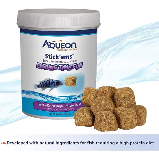 Aqueon Stick'ems Freeze Dried High Protein Treat for Fish Photo 2