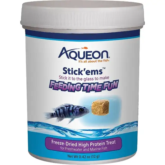 Aqueon Stick'ems Freeze Dried High Protein Treat for Fish Photo 1