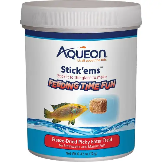 Aqueon Stick'ems Freeze Dried Picky Eater Treat for Fish Photo 1