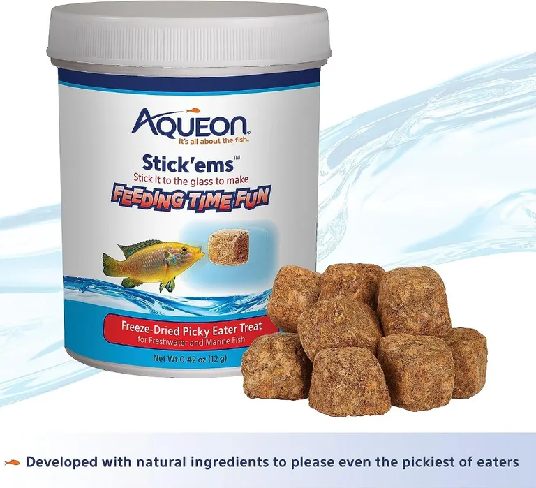 Aqueon Stick'ems Freeze Dried Picky Eater Treat for Fish Photo 2