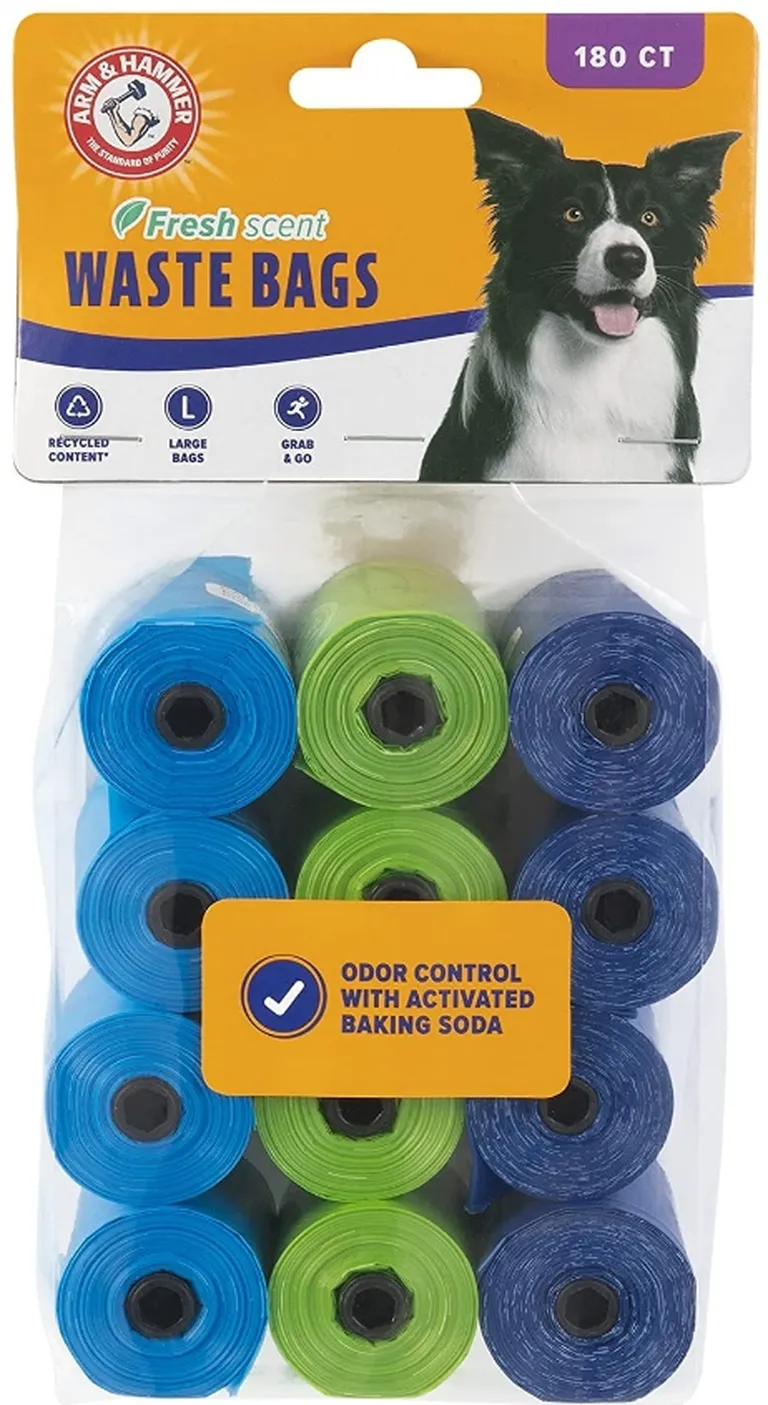 Arm and Hammer Dog Waste Refill Bags Fresh Scent Assorted Colors Photo 1