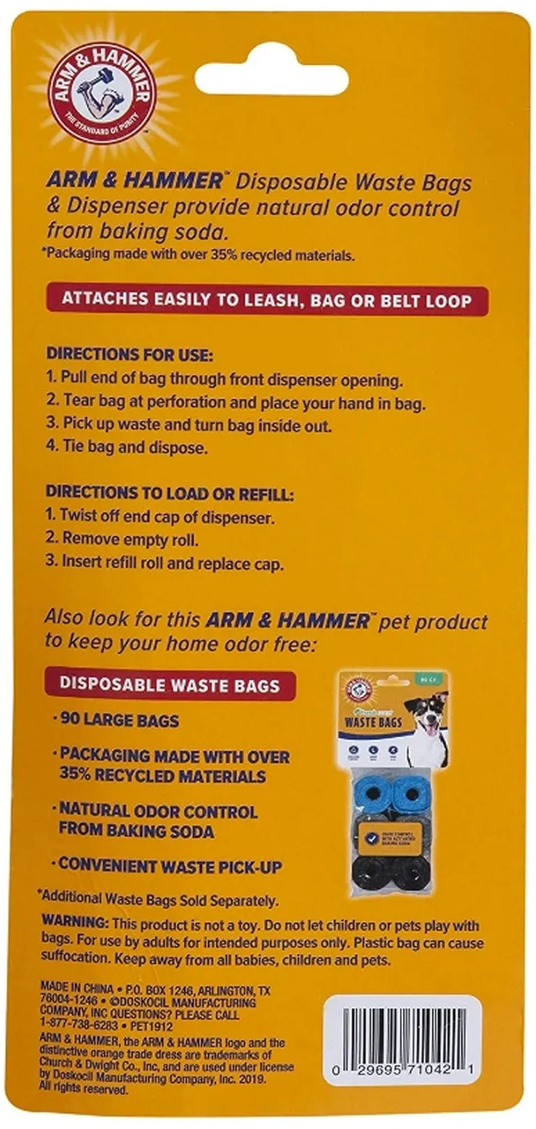 Arm and Hammer Waste Bag Bone Dispenser Assorted Colors Photo 3