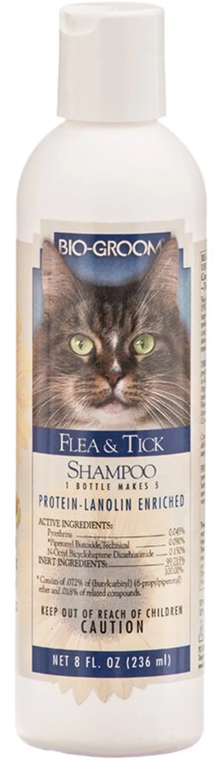 Bio Groom Flea and Tick Shampoo for Cats 8 oz Photo 1