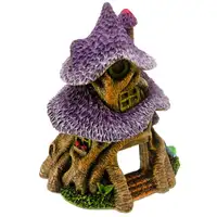 Photo of Blue Ribbon Exotic Environments Purple Thatched Roof Tree House