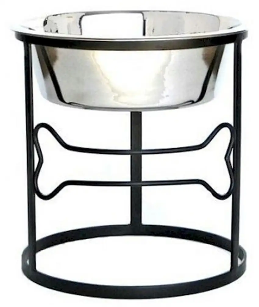 Bone Raised Dog Bowl - Large Photo 1