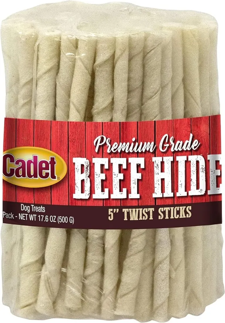 Cadet Premium Grade Beef Hide Twist Sticks 5 Inch Photo 1