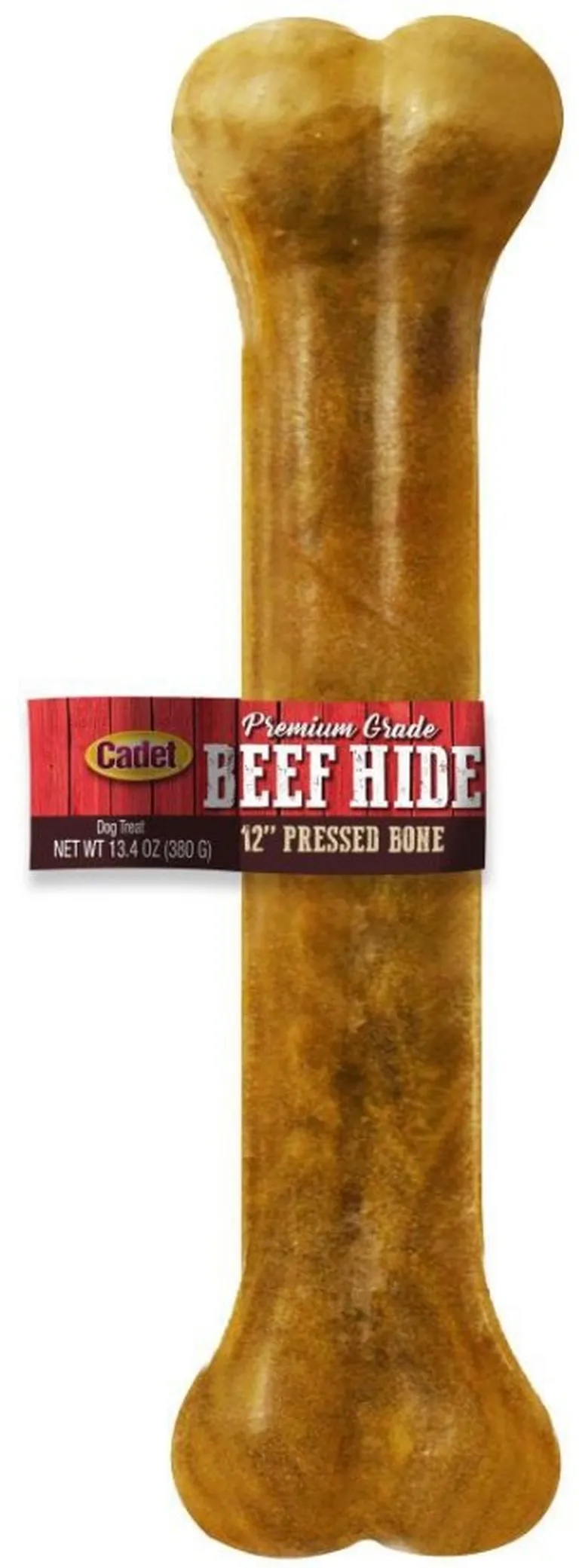 Cadet Premium Grade Pressed Beef Hide Bone 12 Inch Photo 1