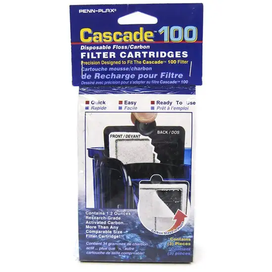 Cascade 100 Power Filter Disposable Floss/Carbon Filter Cartridge Photo 1
