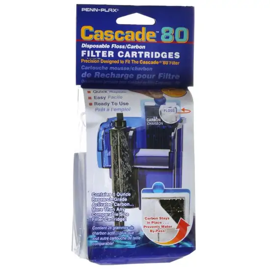 Cascade 80 Power Filter Disposable Floss / Carbon Filter Cartridges Photo 1