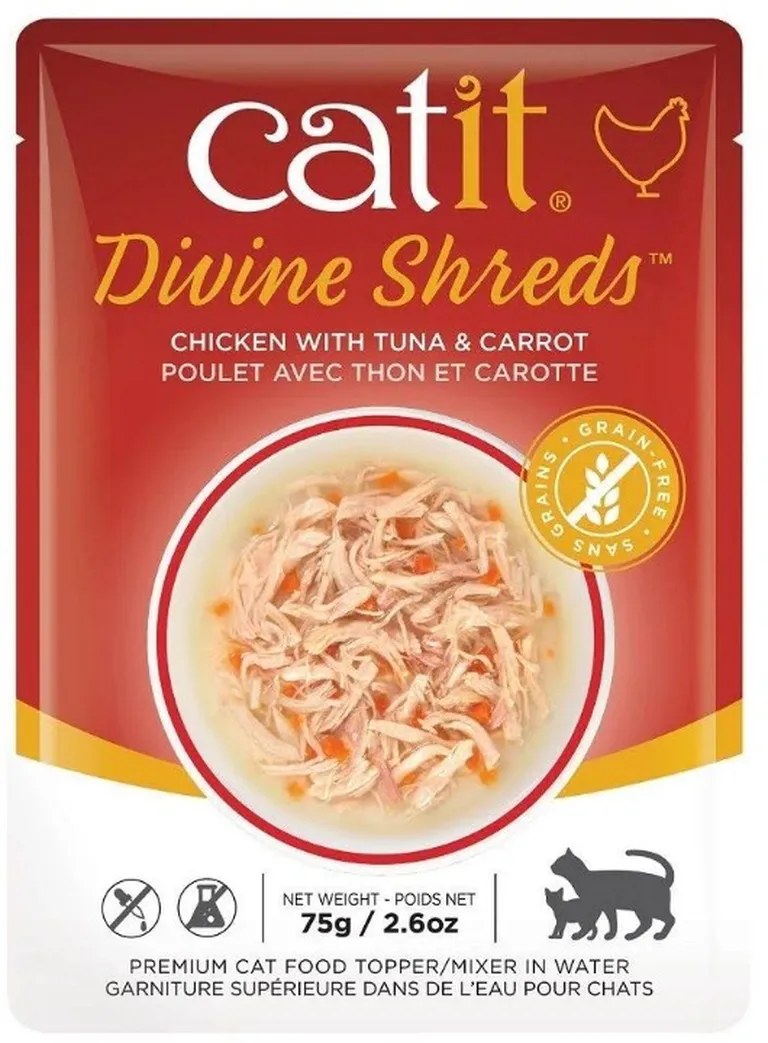 Catit Divine Shreds Chicken with Tuna and Carrot Photo 1