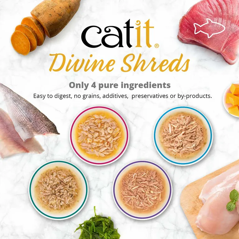 Catit Divine Shreds Tuna Variety Pack Photo 3