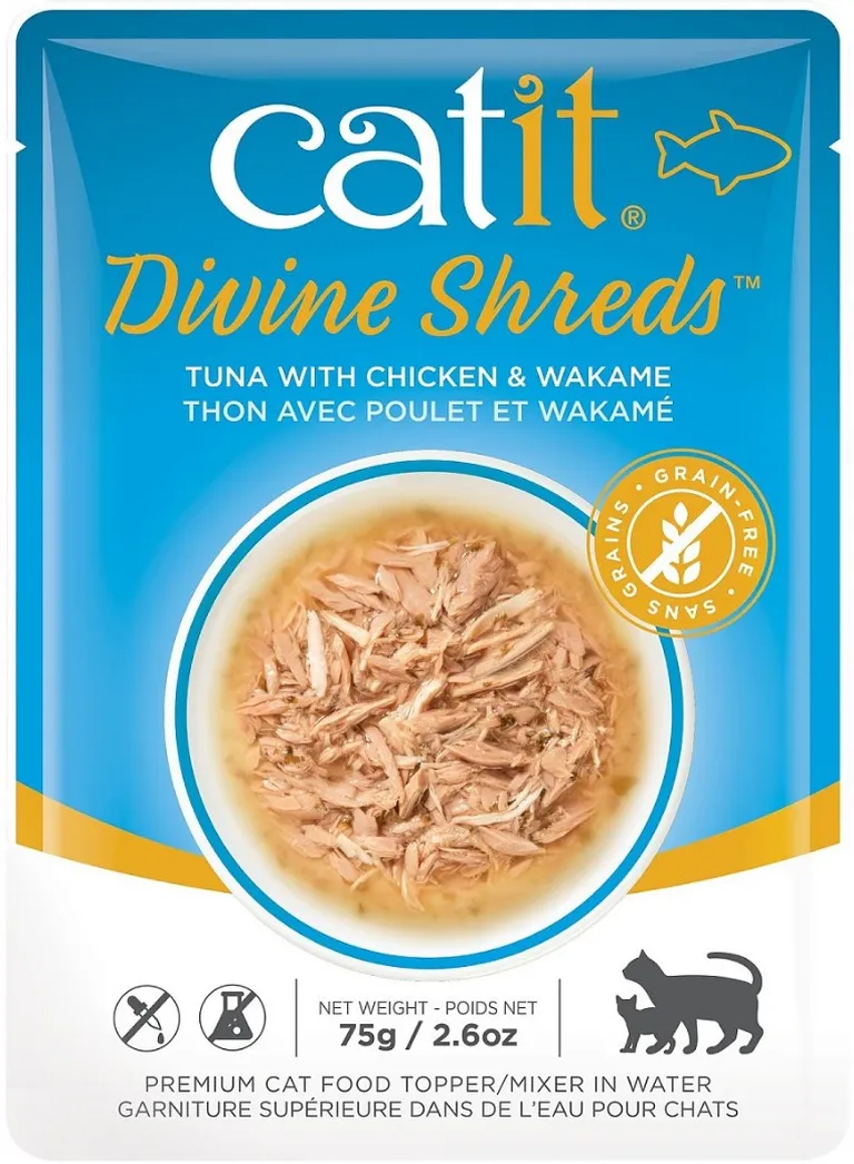 Catit Divine Shreds Tuna with Chicken and Wakame Photo 1