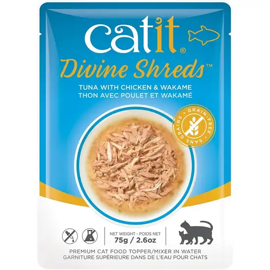 Catit Divine Shreds Tuna with Chicken and Wakame Photo 1