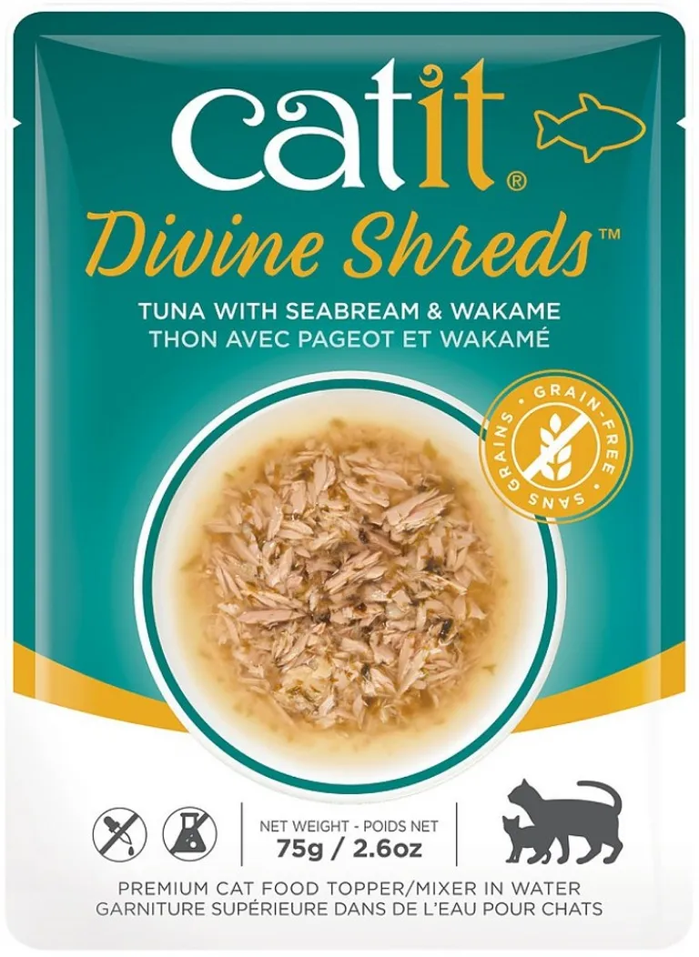 Catit Divine Shreds Tuna with Seabream and Wakame Photo 1
