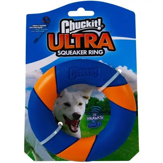 Chuckit Ultra Squeaker Ring Dog Toy Photo 1