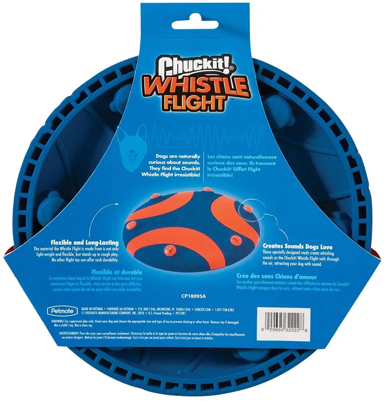 Chuckit Whistle Flight Disc Dog Toy Photo 2