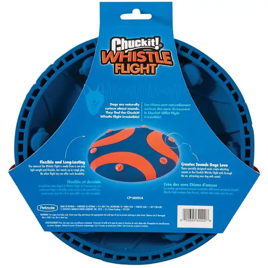 Chuckit Whistle Flight Disc Dog Toy Photo 2